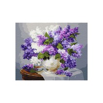 플레이어바웃 DIY 명화 그리기 세트 40 x 50 cm, 라벤더 꽃병