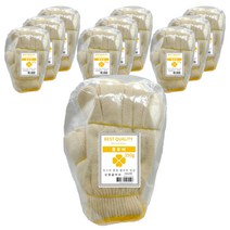 신정글러브 클로버 면장갑 35g, 손목(노랑), 100개