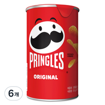 프링글스 오리지날 감자스낵 스몰 캔, 53g, 6개