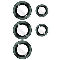 더조은셀러 메탈링 강화유리 휴대폰 카메라 렌즈 S908 그린, 1개