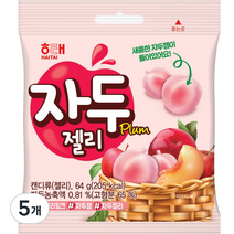 자두 젤리, 64g, 5개