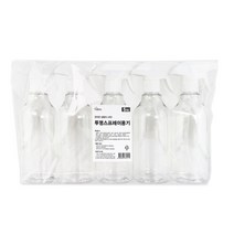 생활미소 투명스프레이용기 500ml, 투명, 5개