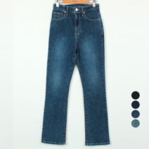 빼빼 여성용 히든밴딩 스판덱스 슬림 부츠컷 데님팬츠