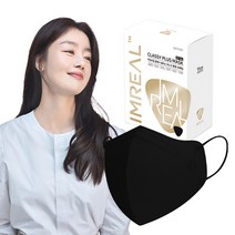 아임리얼 클래시 마스크 KF94 중형 블랙, 1개, 20개입