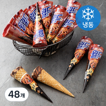롯데웰푸드 월드콘 초코 아이스밀크 (냉동), 160ml, 48개