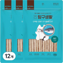 네츄럴랩 강아지 견탐구생활 스틱 간식 100g, 대구, 12개