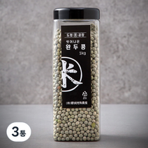 도정공장 씻어나온 완두콩, 1kg, 3통