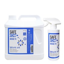 세이프샷 살균소독제 4L + 500ml, 1세트