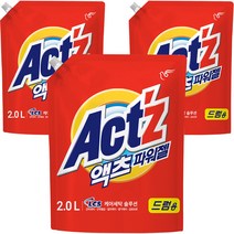 액츠 파워젤 드럼용, 2L, 3개