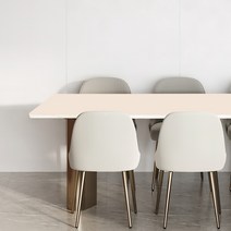 어나더 양면 가죽 방수 식탁보 모서리라운딩5mm, 60 x 60 cm, 아이보리 + 브라운