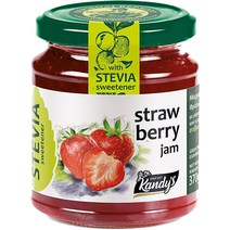 캔딜라스 스테비아 딸기잼, 370g, 1개