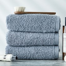 소프트터치 오리지널 호텔수건 170g 코마사 40 x 80 cm, 블루그레이, 3개