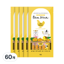 조공 오키로스틱 고양이 파우치 간식 옐로우 닭 4p, 닭가슴살, 60개