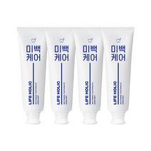 라이프홀릭 미백케어 허브민트향 치약, 100g, 4개