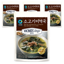 청정원 호밍스 소고기미역국, 450g, 4개