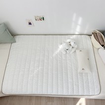 까나베나 순면 신생아 유아 침대 누빔패드, 베이지