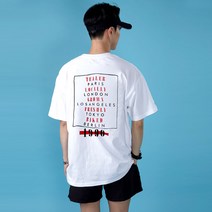 매드문 1990 오버핏 반팔 티셔츠