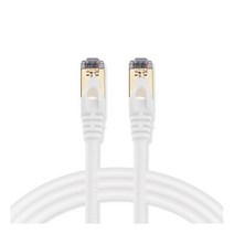 애니포트 플러스 프리미엄 고급형 랜선 STP 1M CAT7, 화이트, 1개
