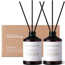 에이센트 네이처 디퓨저 실속형 200ml x 2p 세트, 시그니처솝