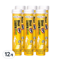 다이어트톡 발포다이어트 레몬맛, 18정, 12개