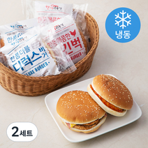 한끼의품격 더블 디럭스 버거 190g x 3팩 + 매콤한 치킨벅 160g x 3팩 (냉동), 2세트