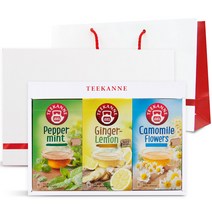 티칸네 허브티 3종 선물세트, 페퍼민트 20p + 진저레몬 20p + 카모마일 20p, 1세트