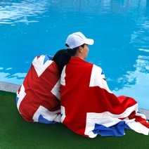 썸머워터 Best 커플 대형 비치타올, 영국신사오빠, 1세트