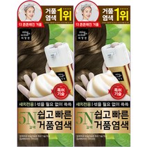 미쟝센 쉽고 빠른 거품 염색 새치전용, 5N(갈색), 2개