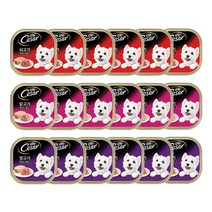 시저 1세 이상 베스트 강아지 주식캔 100g 3종 x 6p, 18개, 소 + 닭 + 양