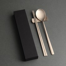 인스푼 무병 방짜 수저 받침 세트, 1세트, 수저 1인용 + 젓가락 1인용 + 방짜수저받침 1인용 + 종이케이스 검정 + 품질보증서