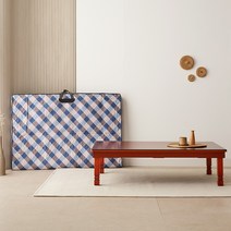 즐거운집 사대부 직교자상 120 x 80 x 32 cm + 고급누빔커버, 레드(교자상), 혼합색상(커버)