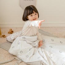 아이자리 크리미워싱 애착 어린이집 낮잠이불 세트, 데굴도치