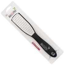 벨로티 스테인리스 스틸 반영구 양면 풋파일, PD-256BM(무광블랙), 1개