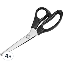 동아피엠에스 스테인리스 핑킹가위 구름형 3mm, 혼합색상, 4개