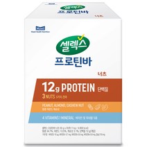 셀렉스 프로틴바 너츠 20p, 1000g, 1개