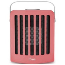 아이프리 탁상용 회전식 미니 저소음 전기 온풍기, 핑크, FSA-201