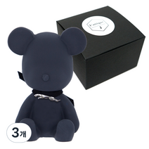 라띠크제이 엠블럼베어 차량용 방향제 재규어 블랙 + 블랙체리 5ml 리필 세트, 3개