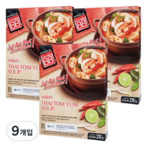 홈쿡 타이 똠양 수프 1인분, 270g, 9개입