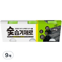 피죤 숯 습기제로 3p, 300g, 9개