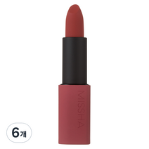 미샤 데어 루즈 벨벳 립스틱 3.5g, 앙코르 살사, 6개