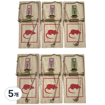 제이오 강력 철 스프링 쥐덫 마우스 트랩, 6개입, 5개