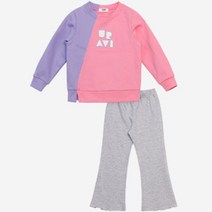 유라비 아동용 절개 맨투맨 + 날라리 나팔 팬츠 세트