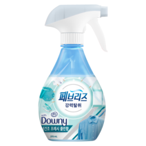 페브리즈 섬유탈취제 용기형, 370ml, 1개, 다우니 실내건조 프레시 클린향