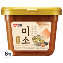 샘표 미소된장, 450g, 6개