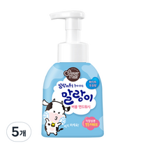 샤워메이트 말랑이 버블 핸드워시 화이트 우유향, 300ml, 5개