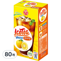 오뚜기 아이스티 유자맛, 14g, 80개
