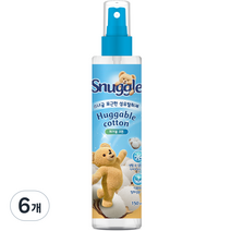 스너글 포근한 섬유 탈취제, 150ml, 6개, 허거블 코튼