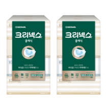 크리넥스 클래식 천연펄프 미용티슈 2겹, 8개입, 2팩