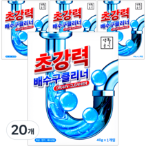 생활공식 초강력 배수구 클리너, 40g, 20개