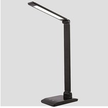 란스코어 LED 스마트 충전 데스크 스탠드 YS-L9003, 블랙